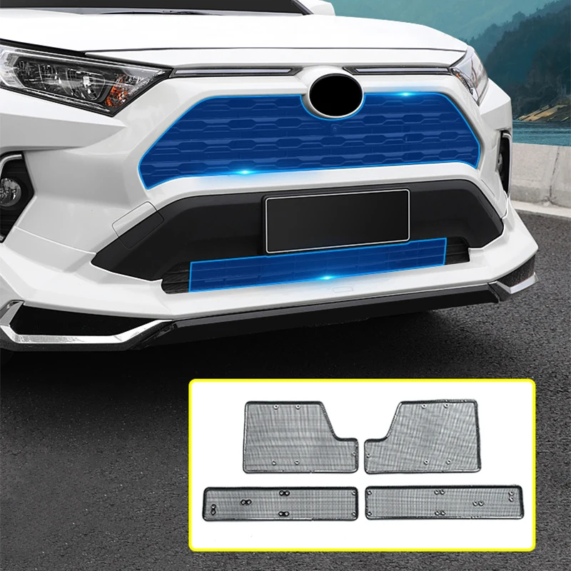 

For Toyota RAV4 XA50 2019 2020 2021 2022 2023 Stainless Car Insect Screening Mesh Front Grille Insert Net Styling Accessories