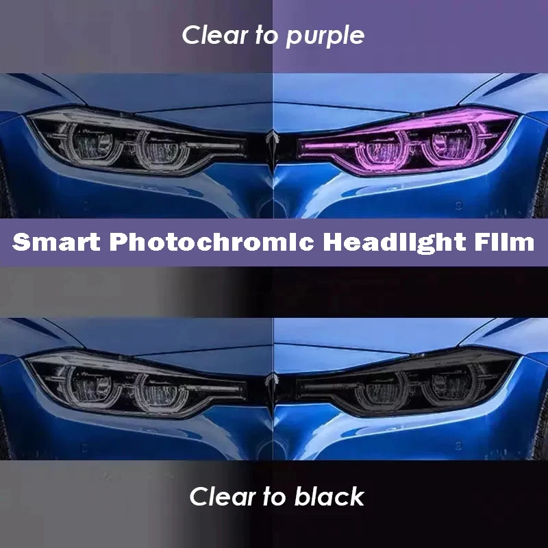 High Quality TPU PPF Paint Protection Photochromic Film UV Color Change Headlight Protection Film Self-healing Anti-scratch Film
High Quality TPU PPF Paint Protection Photochromic Film UV Color Change Headlight Protection Film Self-healing Anti-scratch Film