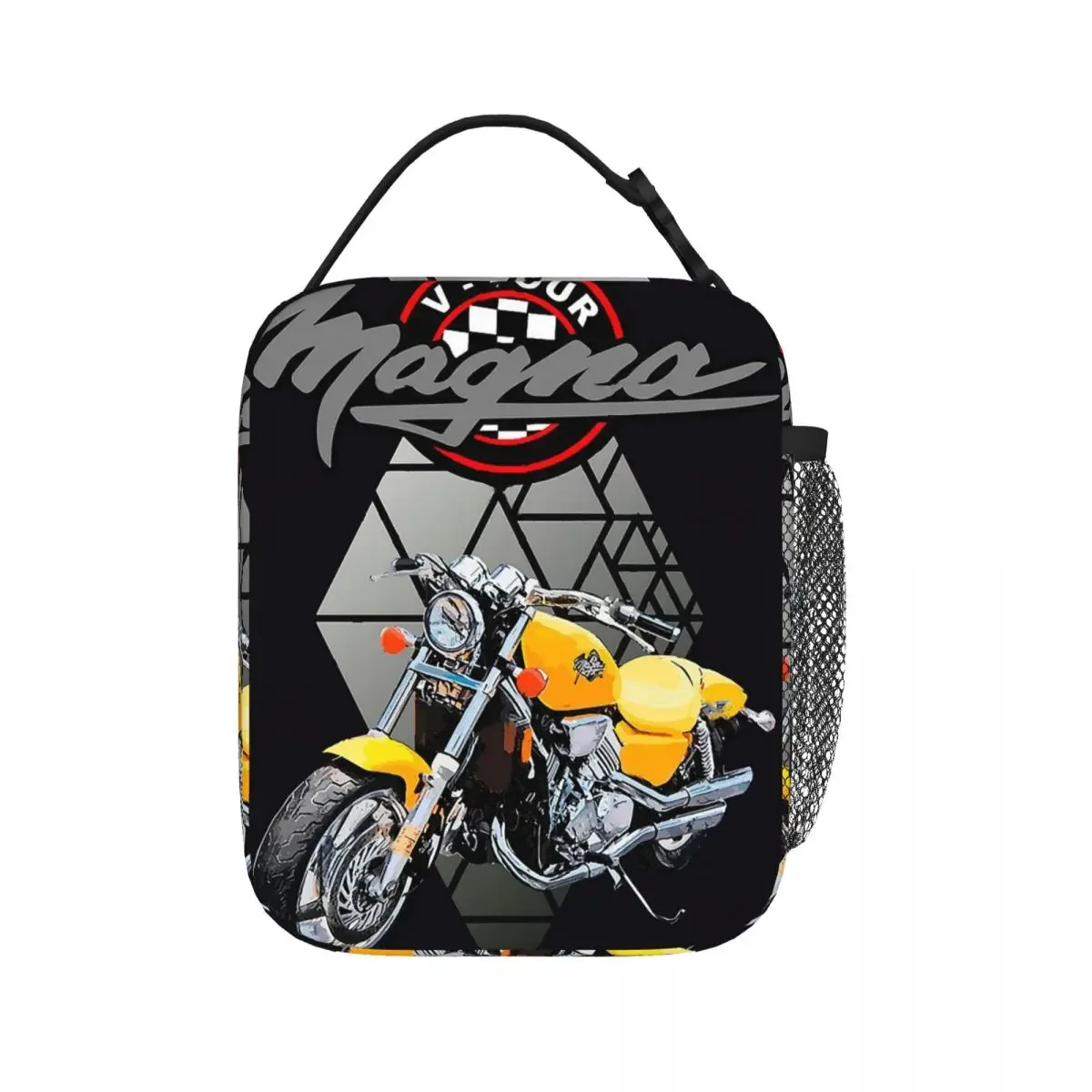 

Classic Bikes Magna 750 Custom V-Four Insulated Lunch Bags Portable Picnic Bags Thermal Lunch Tote for Woman Work Kids School