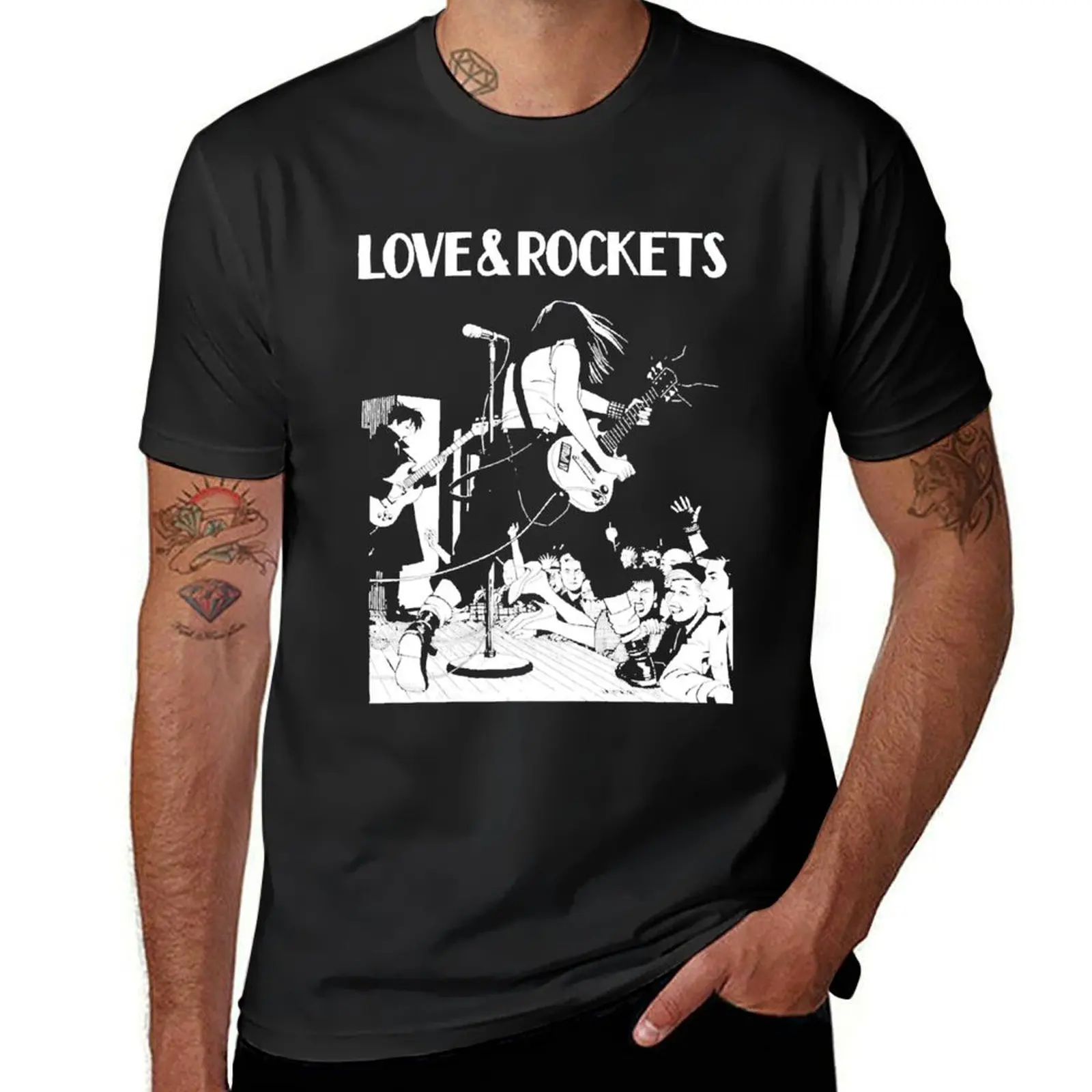 

Love In Concert. Love and Rockets T-shirt Aesthetic clothing sweat plain black t shirts men