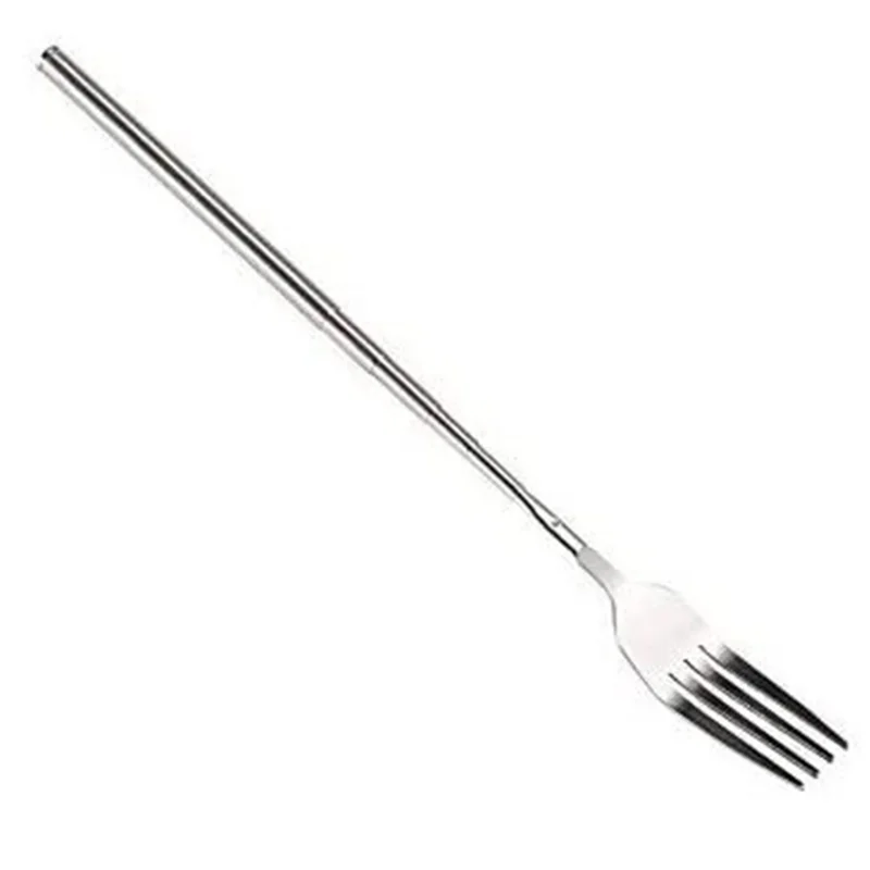 

Stainless Steel Dinning Fork Stainless Steel Extendable Forks Barbecue Must-Haves BBQ Accessories For Family Gathering Barbecue
