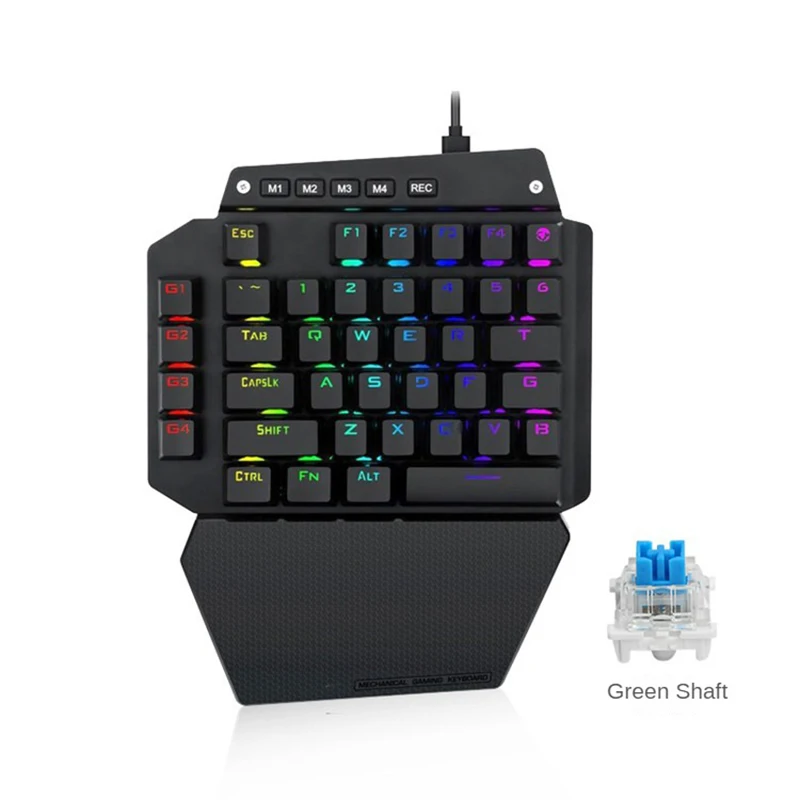 Fashionable One-Handed Mechanical Keyboard with RGB Backlit - The Ultimate Gaming Experience
Fashionable One-Handed Mechanical Keyboard with RGB Backlit - The Ultimate Gaming Experience