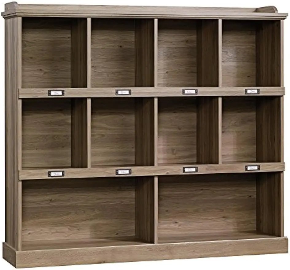 

Sauder Barrister Lane Cubby Bookcase/ Book Shelf for Storage and Display, Salt Oak finish