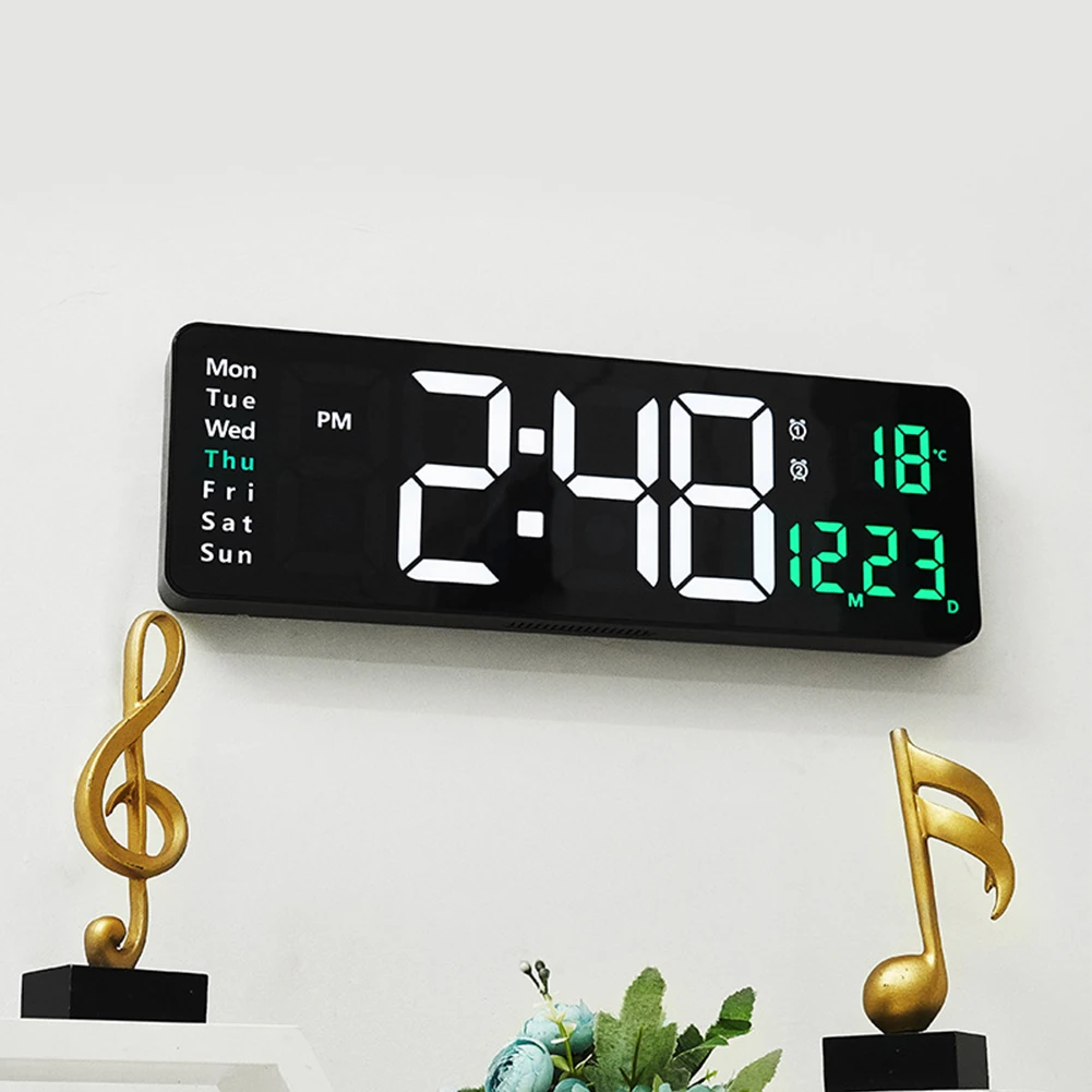 LED Digital Wall Clock 16 Size Temperature & Date Display Alarm Clock Modern and Sleek Design Easy Installation
LED Digital Wall Clock 16 Size Temperature & Date Display Alarm Clock Modern and Sleek Design Easy Installation