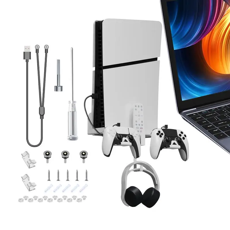 Настенный держатель для игровой консоли, подставка для PS5 Slim, профессиональный дизайн, игровые принадлежности
Настенный держатель для игровой консоли, подставка для PS5 Slim, профессиональный дизайн, игровые принадлежности