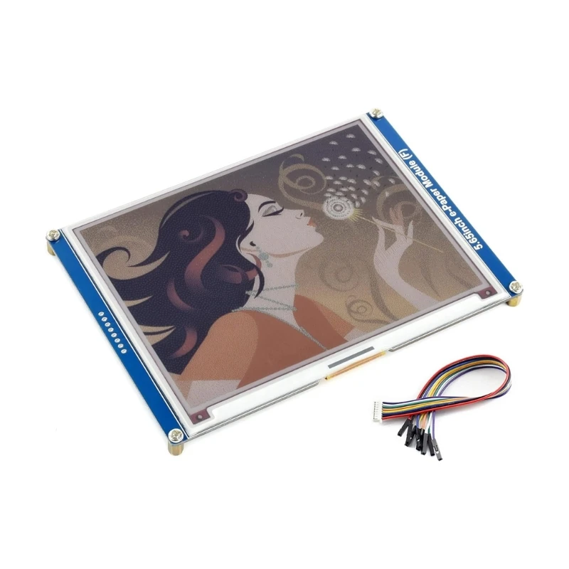 16FB 7 ColorsACEP E-Paper Module 5.65 Inch Color Display 600x448 for RaspberryPi4B/3B+/2B/ZeroW/ZeroWH
16FB 7 ColorsACEP E-Paper Module 5.65 Inch Color Display 600x448 for RaspberryPi4B/3B+/2B/ZeroW/ZeroWH