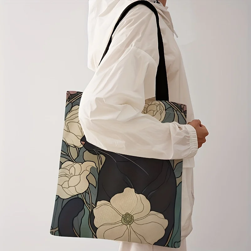 Cute Cat Shopping Bag - Kawaii Tote Bag for Women 3 S750f462ff51f458bac668e71c5b8dba4J