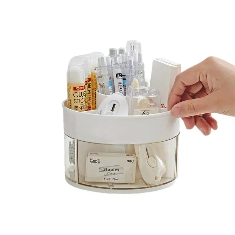Rotating Pencil Holder for Desk 360 Degree Rotating Marker Holder Makeup Storage Pencil Caddy for Desktop Stationery Supplies
Rotating Pencil Holder for Desk 360 Degree Rotating Marker Holder Makeup Storage Pencil Caddy for Desktop Stationery Supplies