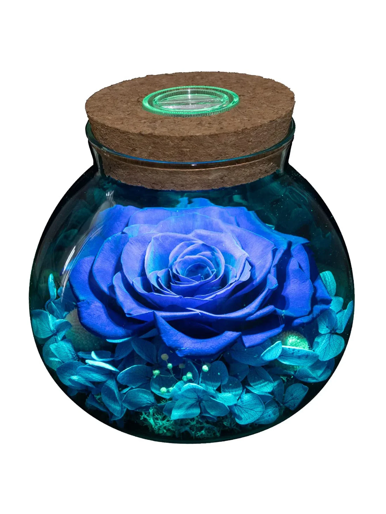 

1pcs Artificial Preserved Roses with Colorful Mood Light Wishing Bottle,Eternal Rose Never Withered Flowers, a Gifts for Women