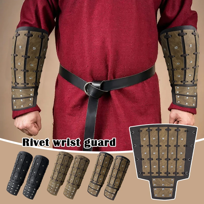 2 Pcs Medieval Viking Cosplay Armor Arm Vambrace Men Lace-Up Viking Pirate Knight Gauntlet Wristband Bracer LARP Cosplay Props
2 Pcs Medieval Viking Cosplay Armor Arm Vambrace Men Lace-Up Viking Pirate Knight Gauntlet Wristband Bracer LARP Cosplay Props