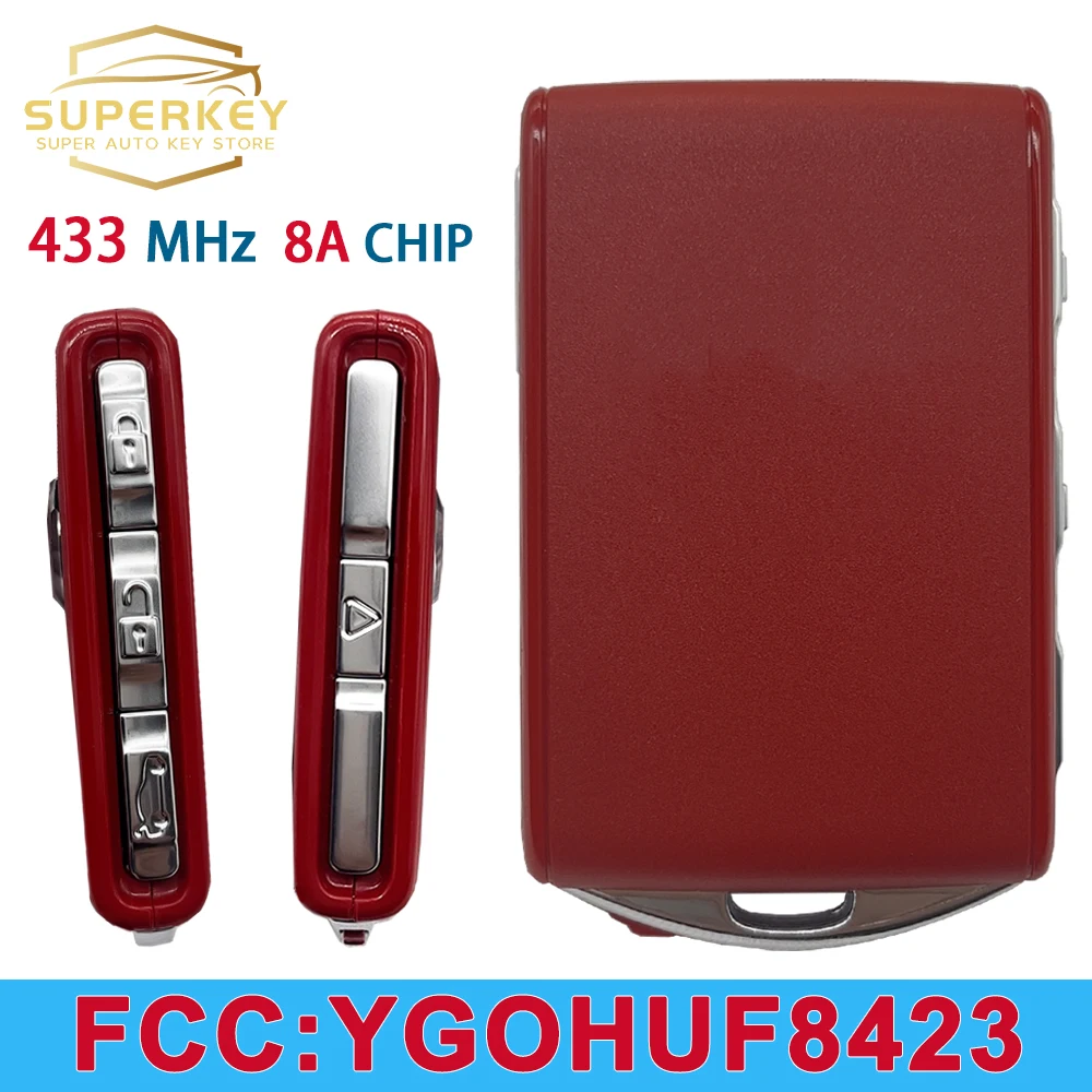 

SUPERKEY YGOHUF8423 оригинальный БЕСКЛЮЧЕВОЙ OEM Смарт Автомобильный ключ 433 МГц 8A чип для 2016 2017 2018 2020 Volvo XC60 XC90 S40 S60 S90