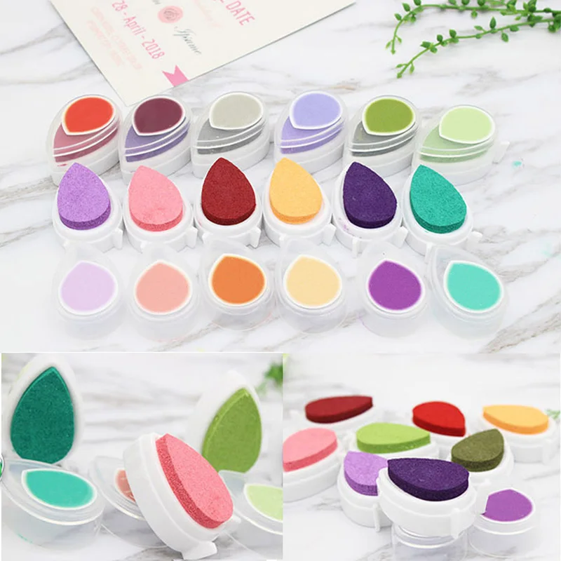DIY Creative Water Drop Inkpad Set Inkpads Scrapbooking Oil Rubber Stamps Ink Pad Shape Wedding Book Decoration Children Toy
DIY Creative Water Drop Inkpad Set Inkpads Scrapbooking Oil Rubber Stamps Ink Pad Shape Wedding Book Decoration Children Toy