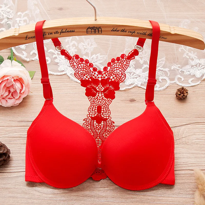 The anterior Y type beauty come back sexy bra lace gather smooth thin girl underwear under thick Top women Women's underwear
The anterior Y type beauty come back sexy bra lace gather smooth thin girl underwear under thick Top women Women's underwear