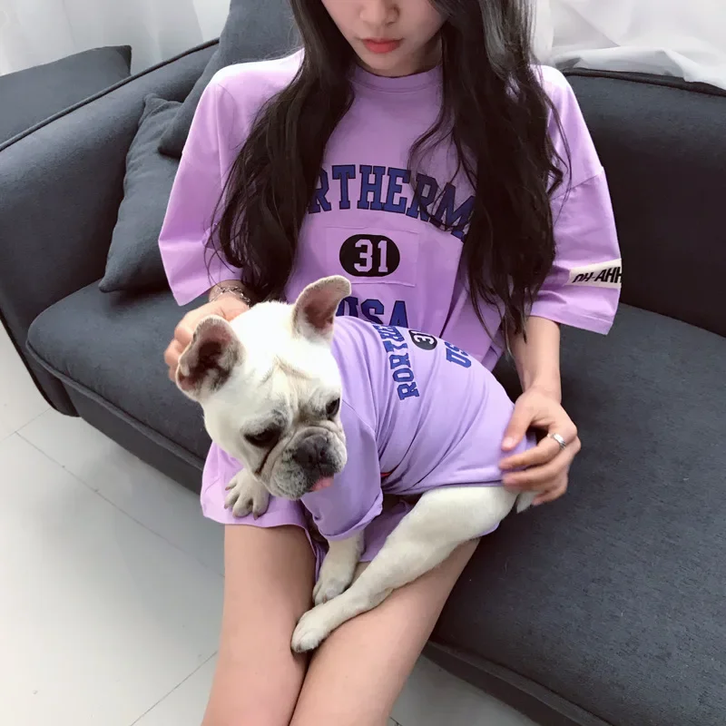 The New Dog Clothes Dog Vest Korean Version Pure Cotton Spring and Summer Parent-child Wear Five Colors Eight Sizes 
The New Dog Clothes Dog Vest Korean Version Pure Cotton Spring and Summer Parent-child Wear Five Colors Eight Sizes