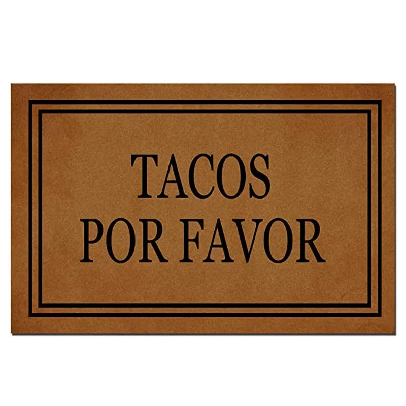 Funny Doormat Custom Indoor Doormat -Tacos Por Favor Doormat Funny Front Mats Home and Office Decorative Entry Rug Garden/Kitche
Funny Doormat Custom Indoor Doormat -Tacos Por Favor Doormat Funny Front Mats Home and Office Decorative Entry Rug Garden/Kitche