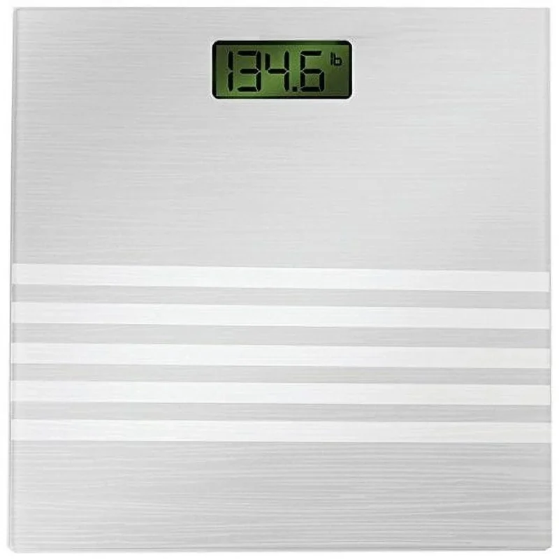 Цифровые весы для ванной Bally Total Fitness, стеклянные, емкостью 400 фунтов, большой цифровой ЖК-дисплей, серебристые
Цифровые весы для ванной Bally Total Fitness, стеклянные, емкостью 400 фунтов, большой цифровой ЖК-дисплей, серебристые