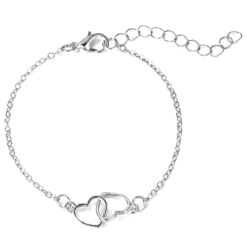 Fashion Double Love Heart Bracelet Bangle For Women Adjustable Bracelet Romantic Wedding Party Jewelry Gift
Fashion Double Love Heart Bracelet Bangle For Women Adjustable Bracelet Romantic Wedding Party Jewelry Gift