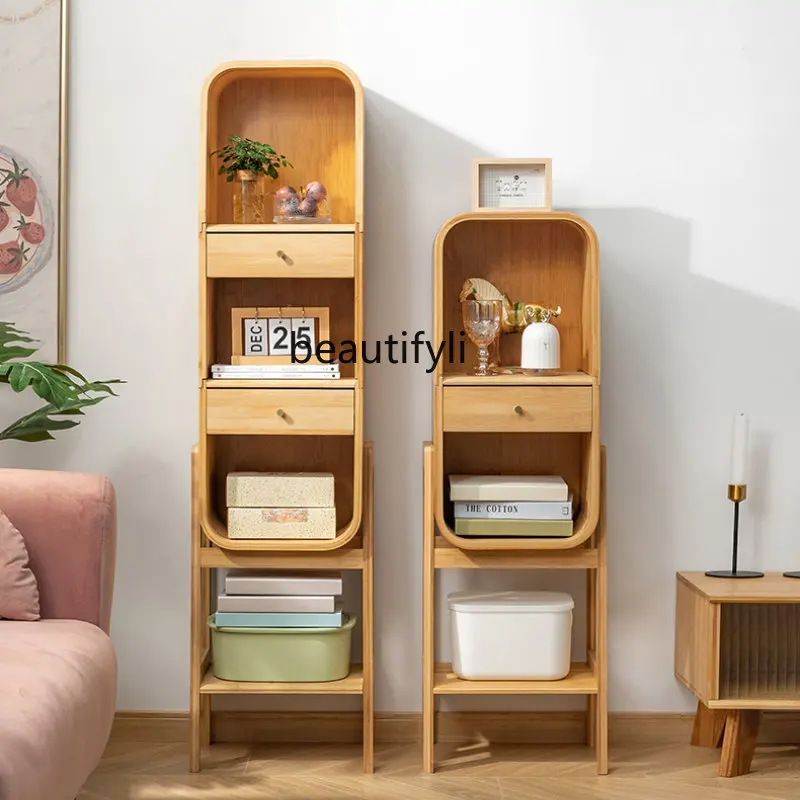 yj Bookshelf and Storage Shelf Floor Standing Storage Cabinet Solid Wood Bedside Small Side Cabinet Log Sofa Storage Cabinet
yj Bookshelf and Storage Shelf Floor Standing Storage Cabinet Solid Wood Bedside Small Side Cabinet Log Sofa Storage Cabinet