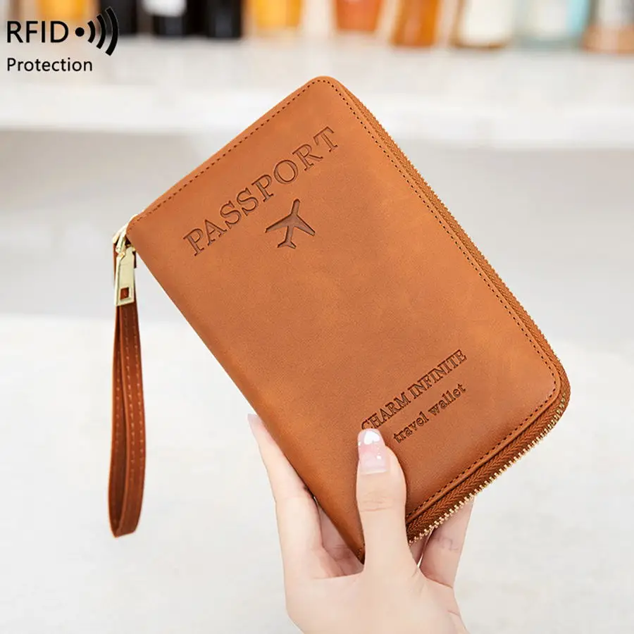 2024 New RFID Long Passport Holder for Women Air Ticket Storage Identification Card Holder Travel Zipper Passport Wallet for Men
2024 New RFID Long Passport Holder for Women Air Ticket Storage Identification Card Holder Travel Zipper Passport Wallet for Men