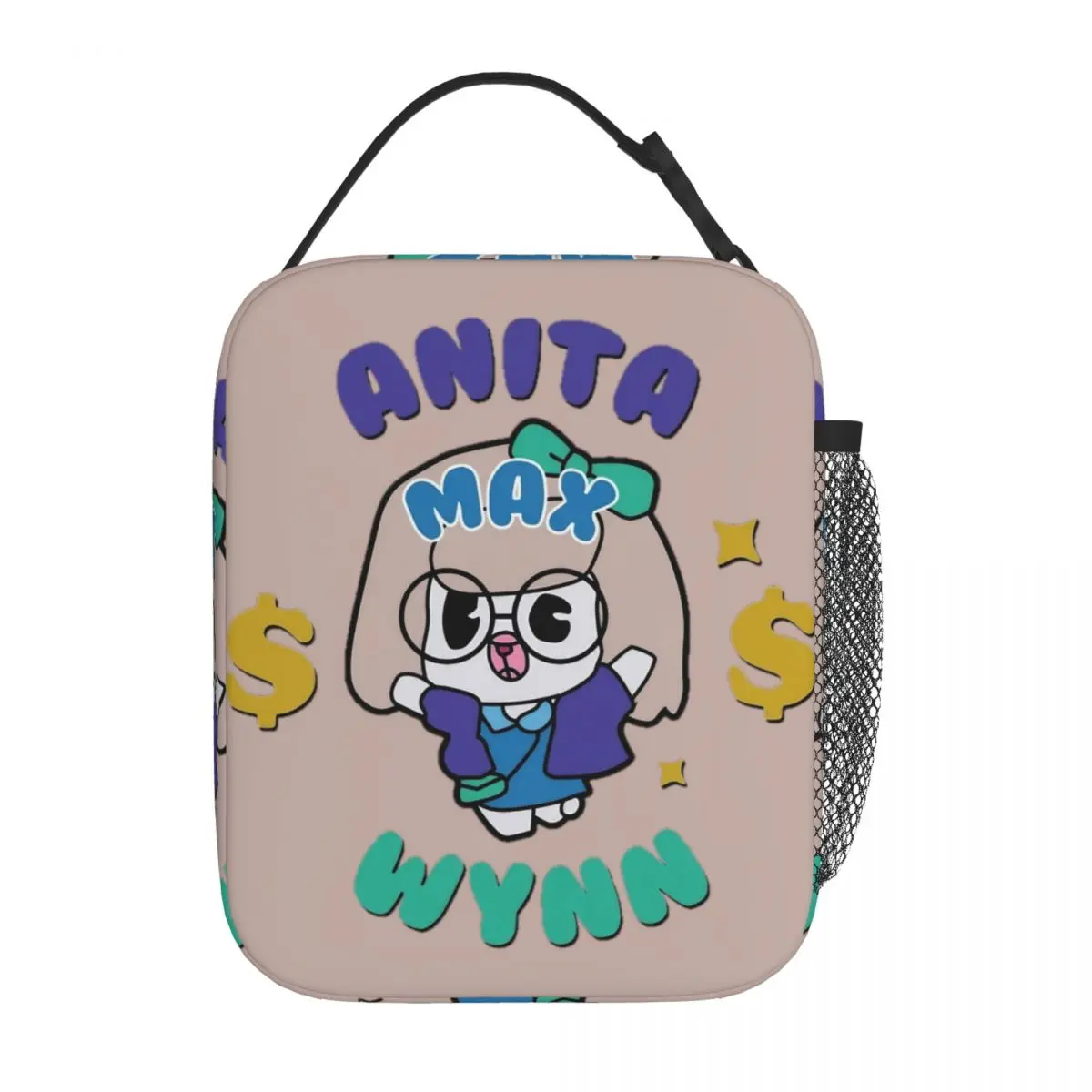 

Anita Max Wynn Funny Meme Thermal Insulated Lunch Bag for Office Kawaii Portable Food Bag Men Women Cooler Thermal Lunch Box