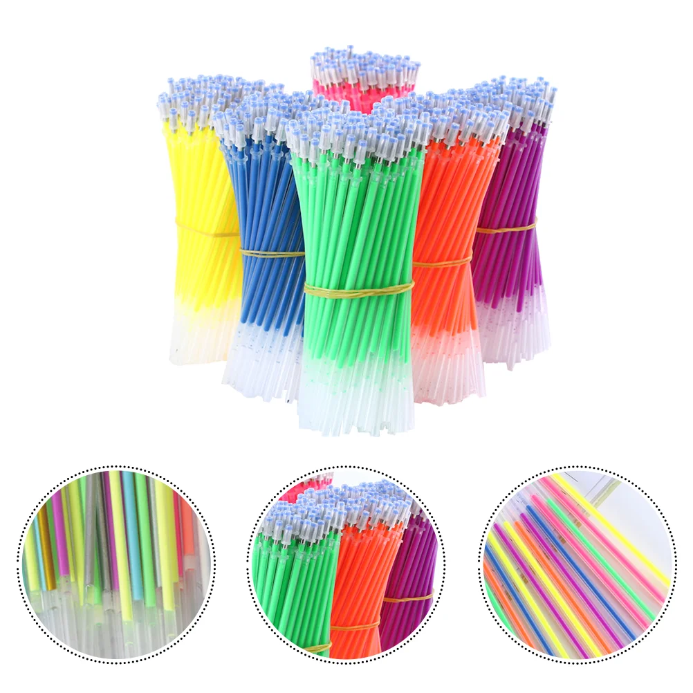 

Gel Pen Refills Colorful Gen Pen Refill Student Stationery Office Supplies Kids Students Portable Neutral Pen Refills