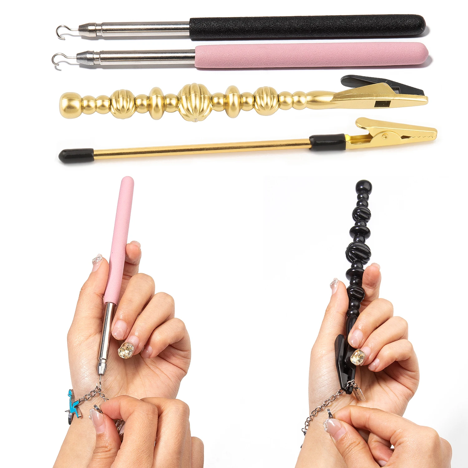 Bracelet Clasp Helper Metal Tools Jewelry Helper Auxiliary Clip Crocodile Clip for DIY Necklace Watch Clasps Assistance Tool
Bracelet Clasp Helper Metal Tools Jewelry Helper Auxiliary Clip Crocodile Clip for DIY Necklace Watch Clasps Assistance Tool