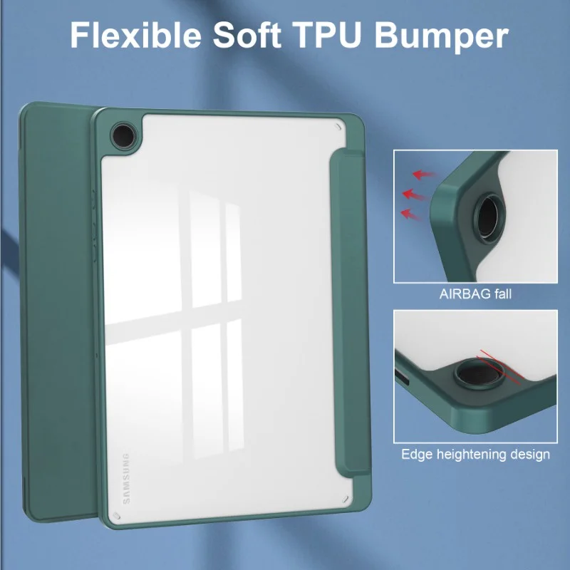 For Samsung Galaxy Tab A9+ 11 inch Case with Pen Holder SM-X210 SM-X216B Transparent Back Cover for Funda Tab A9Plus A9 8.7 Case
For Samsung Galaxy Tab A9+ 11 inch Case with Pen Holder SM-X210 SM-X216B Transparent Back Cover for Funda Tab A9Plus A9 8.7 Case