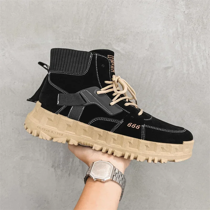 Men's snow boots Casual Martin boots Fashion high top Korean version men's shoes Men's Cowboy Boots Platform Sneakers for Male
Men's snow boots Casual Martin boots Fashion high top Korean version men's shoes Men's Cowboy Boots Platform Sneakers for Male