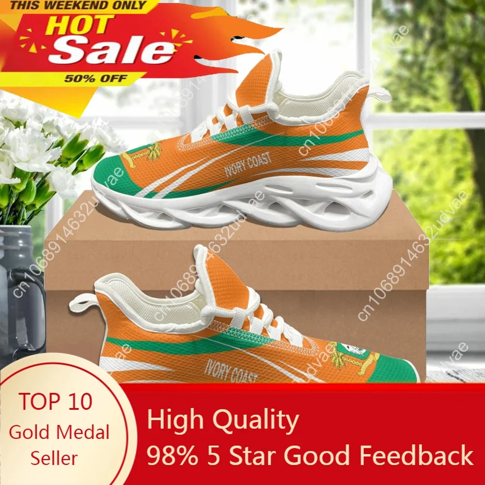 

2023 Men Sneaker Blade Running Basketball Shoes Ivory Coast Flag Footwear Trainer Fashion Male Casual Shoes Zapatos Para Hombres