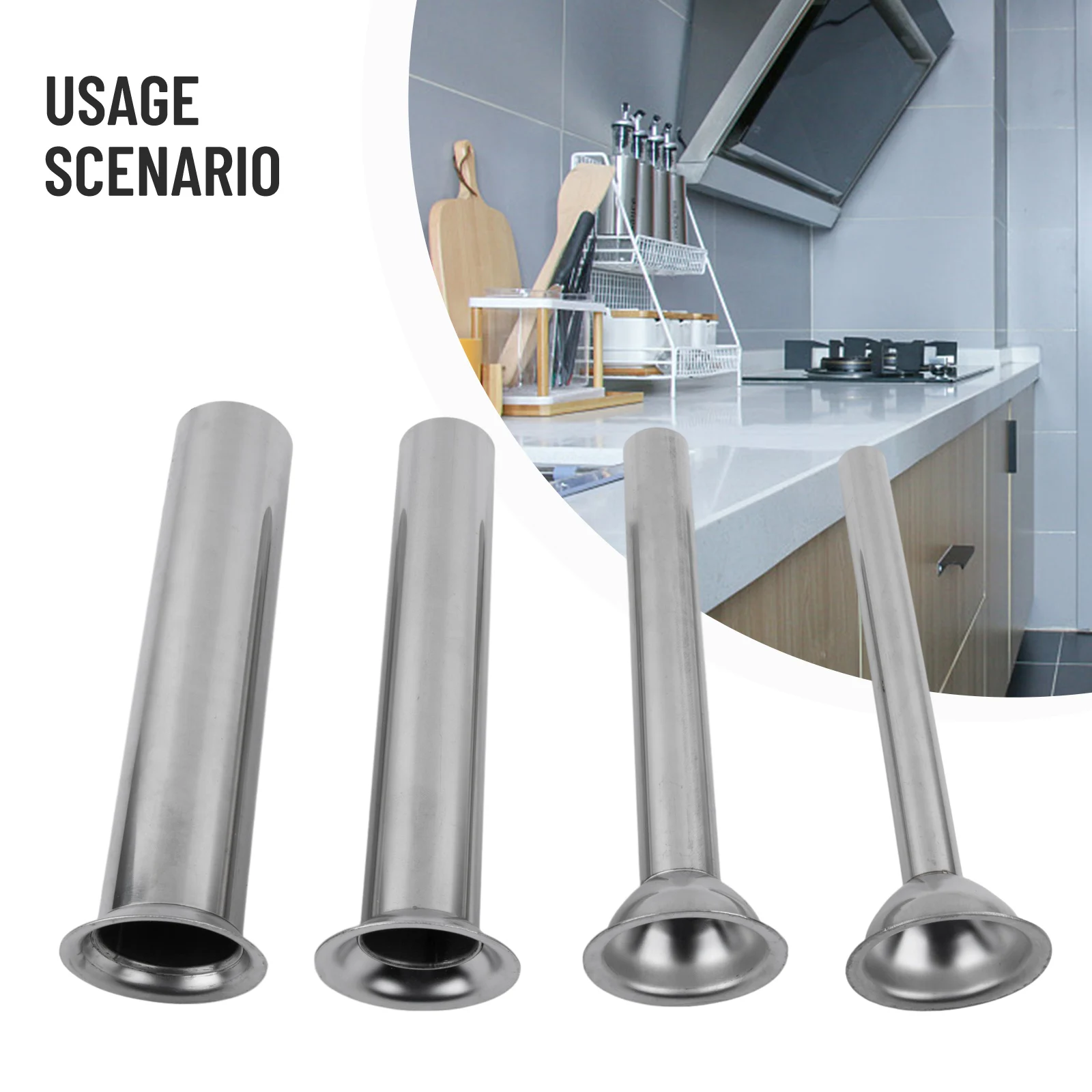 4Pcs Stainless Steel Sausage Stuffer Filling Tubes Funnels Nozzles Spare Parts For Kitchen Homemade Sausage Kits Meat Grinders
4Pcs Stainless Steel Sausage Stuffer Filling Tubes Funnels Nozzles Spare Parts For Kitchen Homemade Sausage Kits Meat Grinders