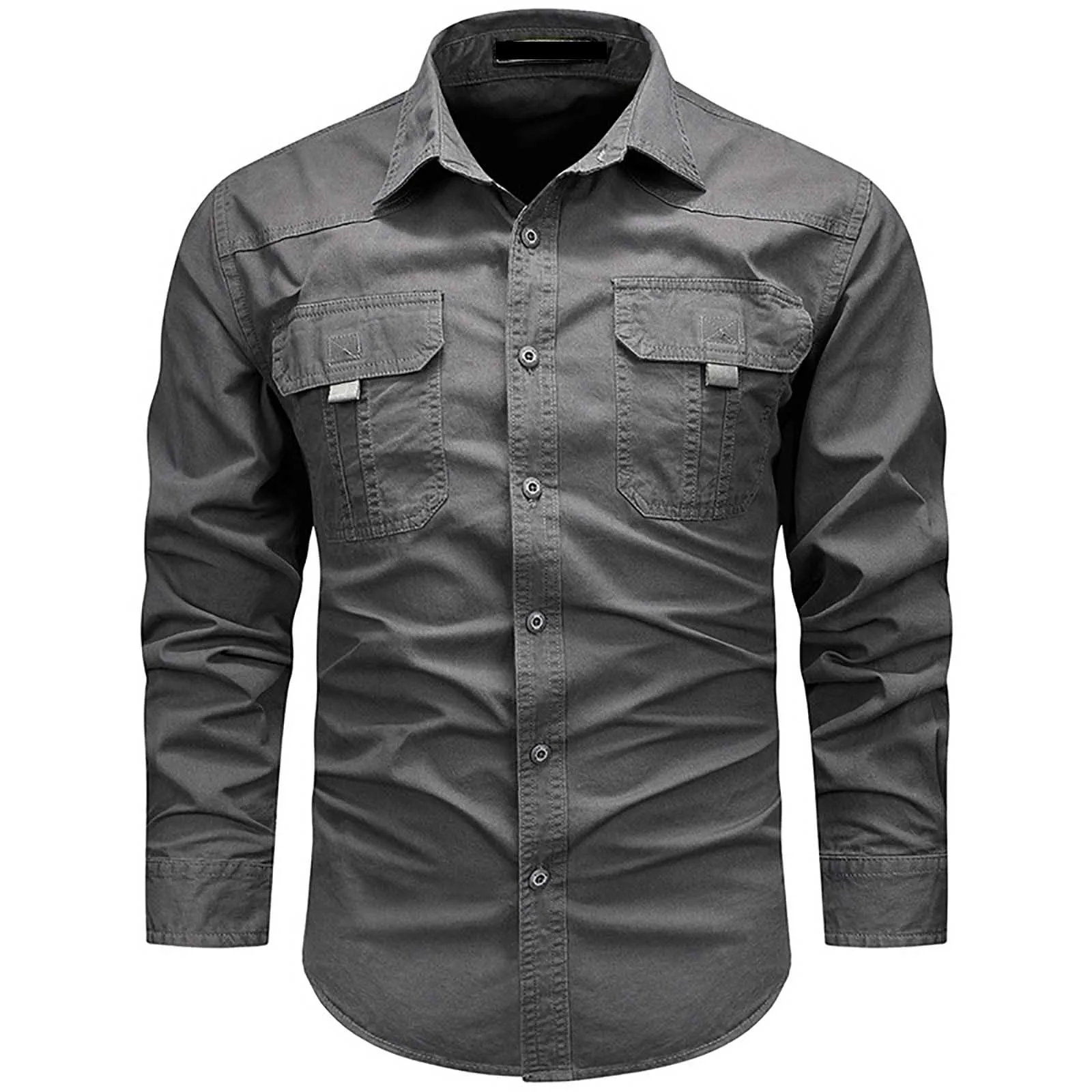 2023 New Autumn Military Style Pocket Shirt For Men Solid Color Slim Long Sleeve Turn-Down Collar Casual Shirts Men Clothing
2023 New Autumn Military Style Pocket Shirt For Men Solid Color Slim Long Sleeve Turn-Down Collar Casual Shirts Men Clothing