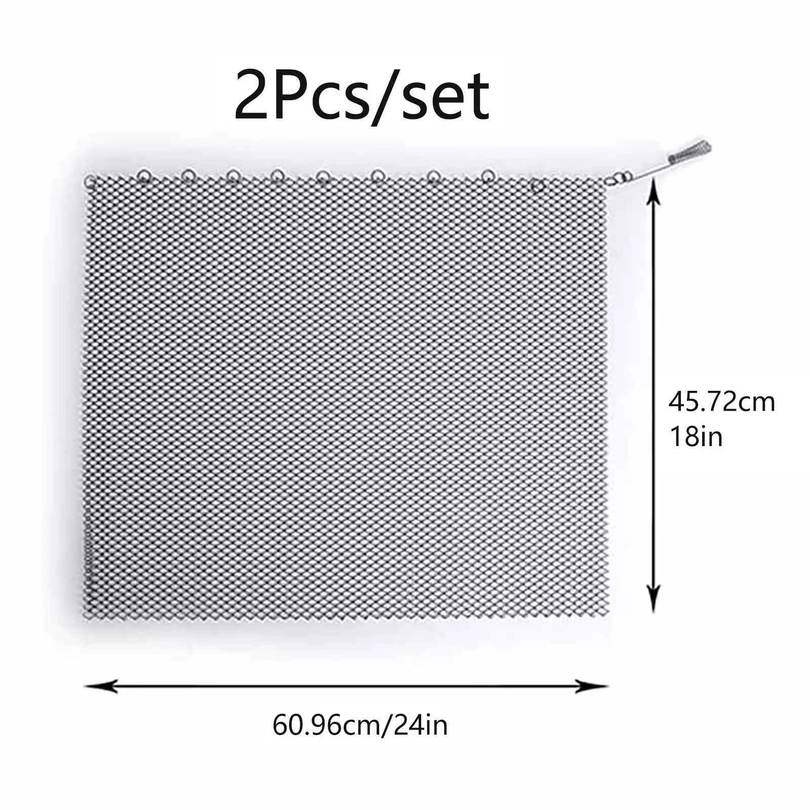 Fireplace Curtain Black Matte Fireplace Mesh Screen Double Panel Set with Safe Tight Mesh and Anti Rust Enamel Coating
Fireplace Curtain Black Matte Fireplace Mesh Screen Double Panel Set with Safe Tight Mesh and Anti Rust Enamel Coating