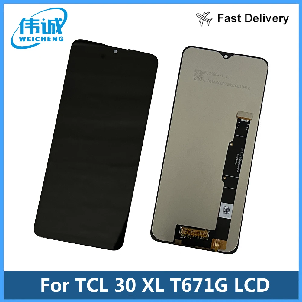 

100% Tested For TCL 30 XL 30XL T671G LCD Display Touch Screen Digitizer Assembly Repair Parts Replacement LCD TCL 30XL 2022 LCD