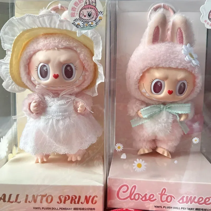 

Labubu The Monsters Mokoko Pink Pendant Close to Sweet Fall into Spring Pendant Doll Vinyl Doll Backpack Bag Decor Action Figure