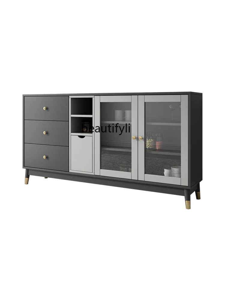 zq Nordic Minimalist Kitchen Floor Sideboard Cabinet Modern Home Living Room Wine Cabinet Integrated Wall Locker
zq Nordic Minimalist Kitchen Floor Sideboard Cabinet Modern Home Living Room Wine Cabinet Integrated Wall Locker