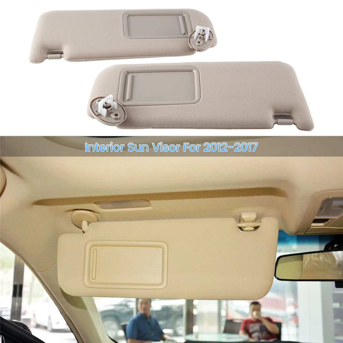 Car Sunshield Sunvisor with Mirror Interior Sun Visor for Toyota Camry 2012-2017 74320-06610-B1 74320-06610-B2
Car Sunshield Sunvisor with Mirror Interior Sun Visor for Toyota Camry 2012-2017 74320-06610-B1 74320-06610-B2