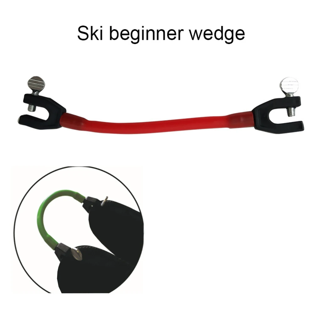 

Ski Tip Connector Ski Clip Control Speed Flexible Skiing Training Aid Bungee Jumping Rope Wedge Snow Tools Black