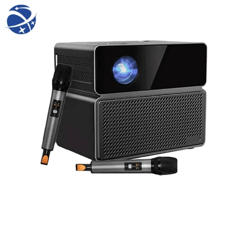 

Караоке-проектор YYHCTouyinger E900 KTV, караоке-машина с 2 микрофонами, проектор 1080p для домашнего кинотеатра KTV