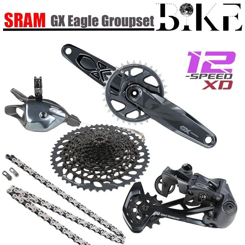 

SRAM GX Eagle 1x12 12V Groupset DUB 32T 34T Trigger Shifter Rear Derailleur 10-52T XD Cassette Chain Crankset Bike Accessories