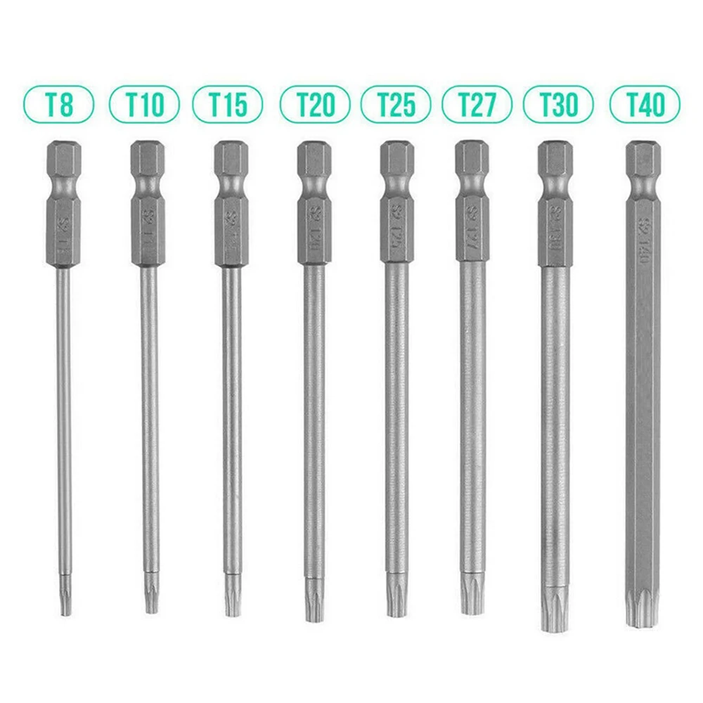 8Pcs Torx Screwdriver Set Hex Hollow Batch Head 150mm 1/4 Inch Hex Shank Magnetic Screw Driver Bits Household Tools For Mechanic
8Pcs Torx Screwdriver Set Hex Hollow Batch Head 150mm 1/4 Inch Hex Shank Magnetic Screw Driver Bits Household Tools For Mechanic