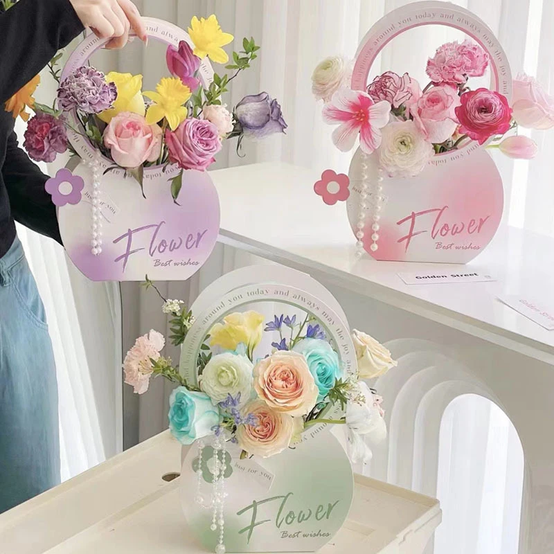 Foldable Flower Box Bouquet Wrapping Box Handheld DIY Flower Container Box Valentine's Day Birthday Gifts Household Supplies
Foldable Flower Box Bouquet Wrapping Box Handheld DIY Flower Container Box Valentine's Day Birthday Gifts Household Supplies