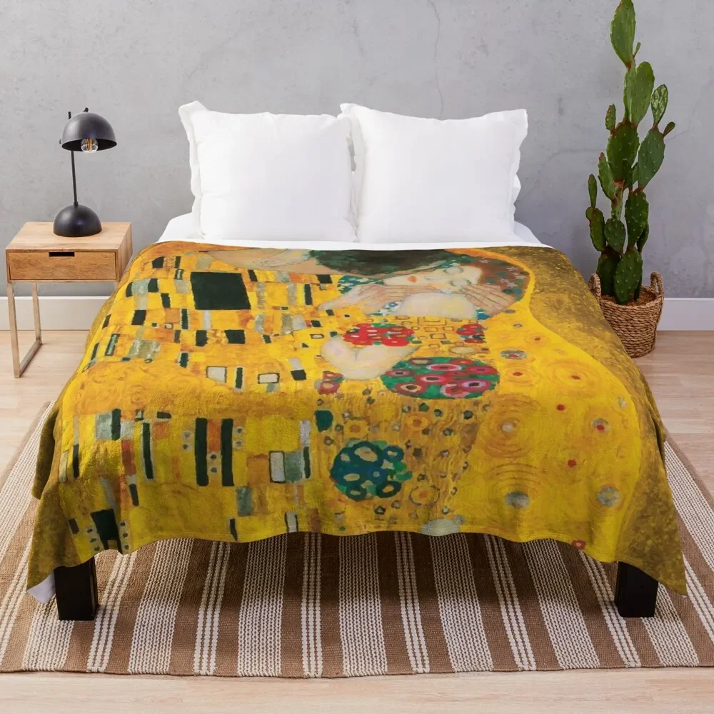 

Gustav Klimt | The Kiss Throw Blanket christmas gifts heavy to sleep Decorative Sofas Extra Large Throw Blankets