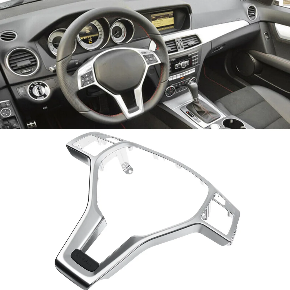Car Steering Wheel Trim Cover Silver For Mercedes For Benz W204 W212 C E CLA 2012-14 Steering Wheel Trim Cover Decoration
Car Steering Wheel Trim Cover Silver For Mercedes For Benz W204 W212 C E CLA 2012-14 Steering Wheel Trim Cover Decoration