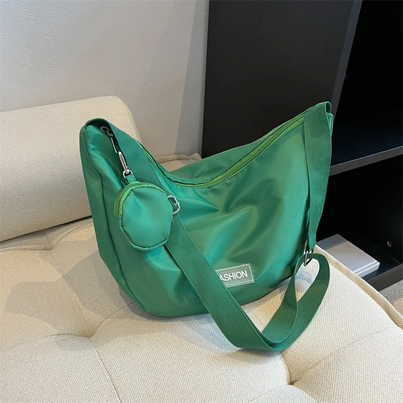 Simple Design Women's Messenger Bag Fashion Ladies Nylon Hobos Small Shoulder Bags Vintage Female Girls Purse Cloth Handbags
Simple Design Women's Messenger Bag Fashion Ladies Nylon Hobos Small Shoulder Bags Vintage Female Girls Purse Cloth Handbags