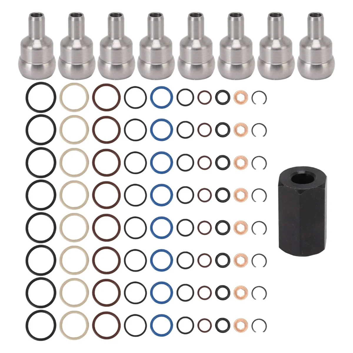 High Pressure Oil Rail Leak Repair Kit Ball Tube O Rings Injector Seal Kit for Ford 6.0L Powerstroke 2003-2010
High Pressure Oil Rail Leak Repair Kit Ball Tube O Rings Injector Seal Kit for Ford 6.0L Powerstroke 2003-2010