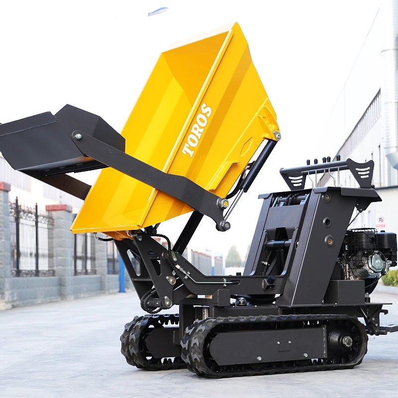 OEM Source Factory Professional 800Kg Load 270CC 9HP Gasoline Engine Powered Mini Track Dumper customized 
OEM Source Factory Professional 800Kg Load 270CC 9HP Gasoline Engine Powered Mini Track Dumper customized