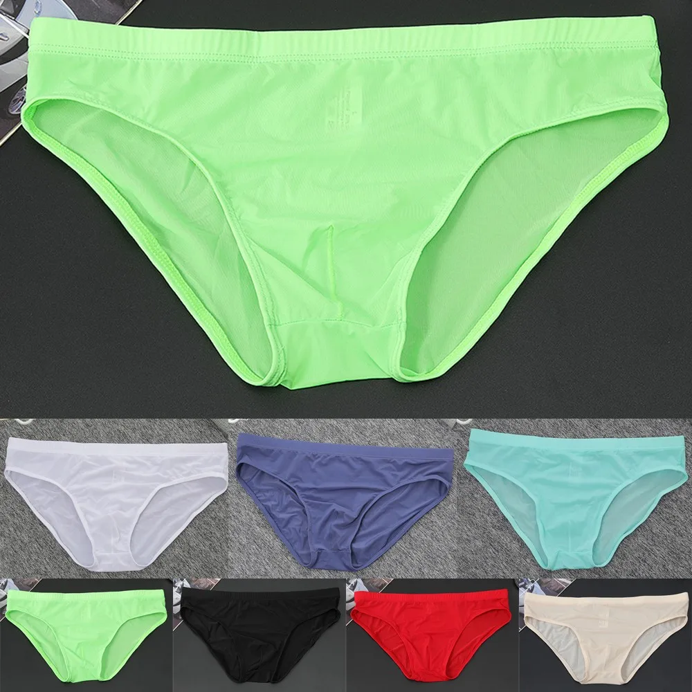 Mens Briefs Seamless Ice Silk Breathable Transparent Ultra Thin Underpant Sexy Men Pantie Elastic Underwear Bottom Shorts Pants
Mens Briefs Seamless Ice Silk Breathable Transparent Ultra Thin Underpant Sexy Men Pantie Elastic Underwear Bottom Shorts Pants