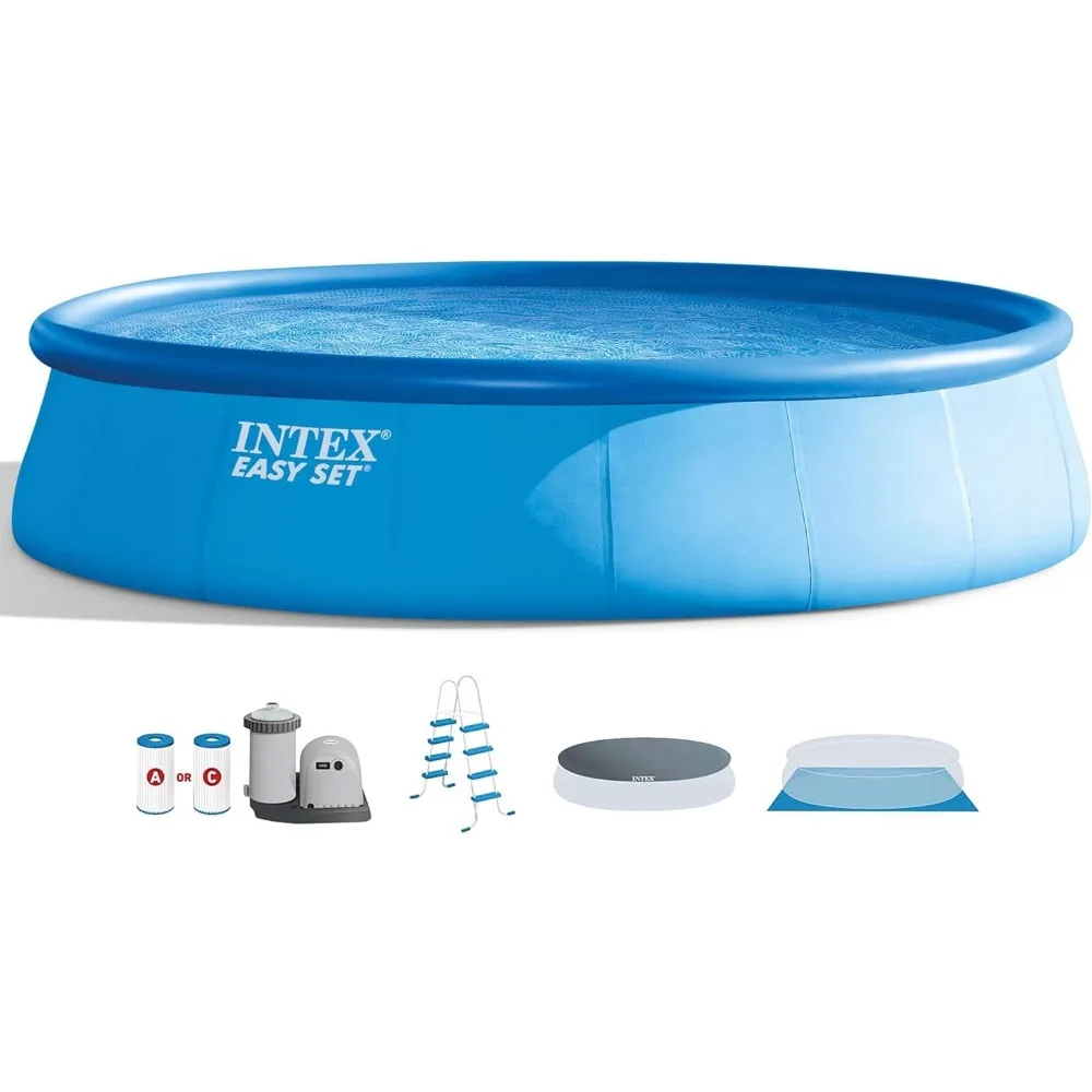 18 Feet x 48 Inch Inflatable Easy Set Up Round Outdoor Above Ground Swimming Pool Set with Cover, Ladder,and Filter Freight free
18 Feet x 48 Inch Inflatable Easy Set Up Round Outdoor Above Ground Swimming Pool Set with Cover, Ladder,and Filter Freight free
