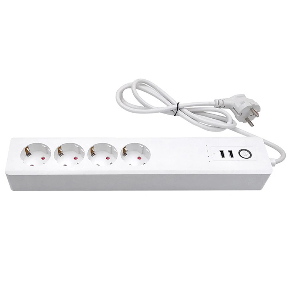 Tuya WiFi Smart Surge Protector , EU Zigbee Outlet With 4 Plugs and 2 USB Port Individual Control Works With Alexa Google Home
Tuya WiFi Smart Surge Protector , EU Zigbee Outlet With 4 Plugs and 2 USB Port Individual Control Works With Alexa Google Home