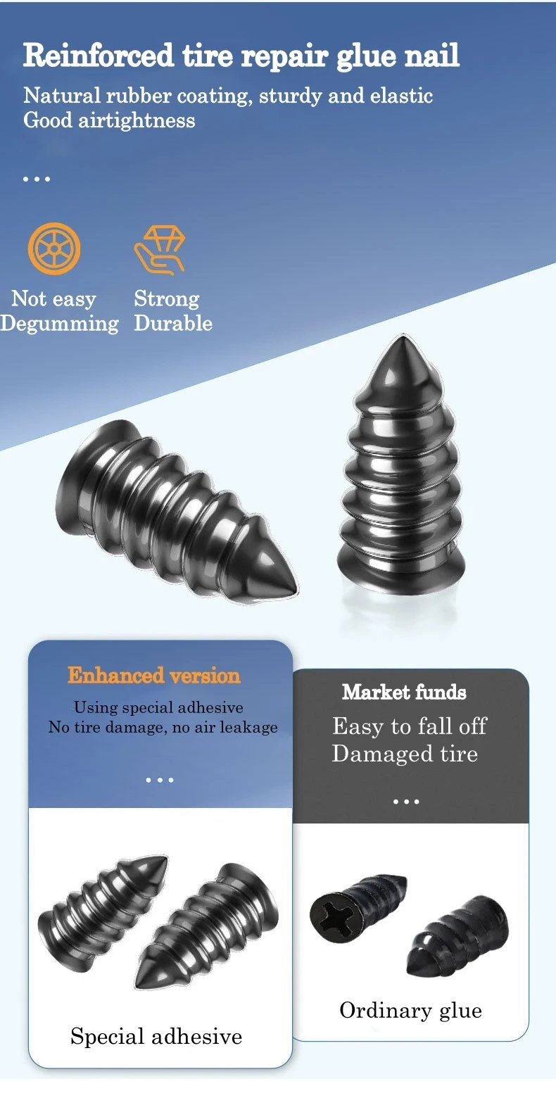 Car Motorcycle Vacuum Tyre Repair Nails Truck Scooter Bike Tire Puncture Repair Tools Rubber Nails Accessories 3 Mallzona S75436932142443298f9fdb0ddef6b0fbt Car Motorcycle Vacuum Tyre Repair Nails Truck Scooter Bike Tire Puncture Repair Tools Rubber Nails Accessories Mallzona